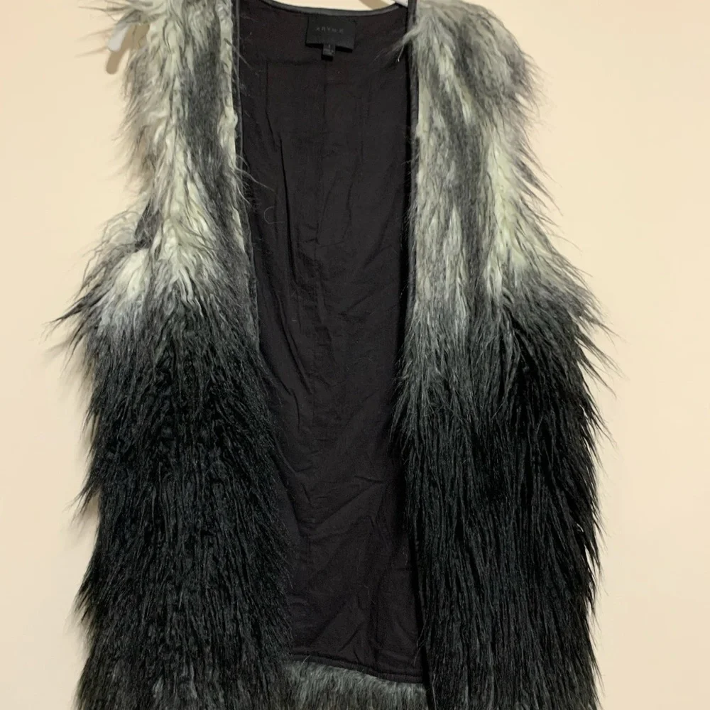 Aryn k fake fur vest